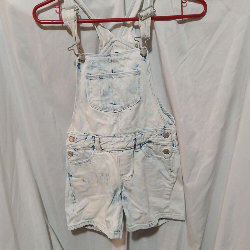 Old Navy Girls Overalls Size Medium  (8) Bleached Washed